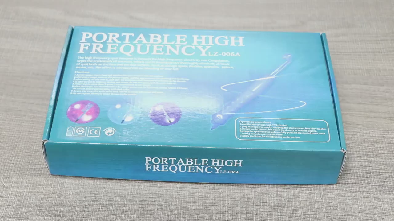 High Frequency Skin Therapy Wand for Acne, Wrinkles & Skin Rejuvenation