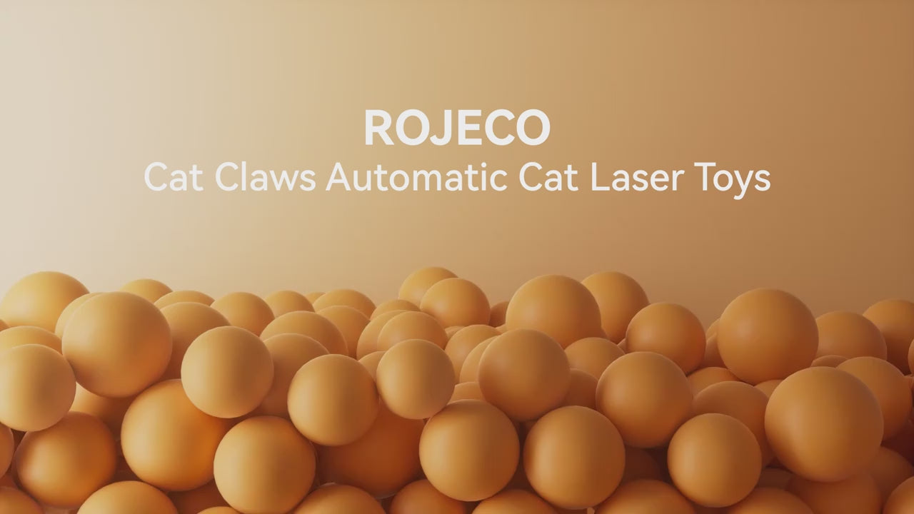 ROJECO Automatic Intelligent Interactive LED Laser Cat Toy USB Rechargeable